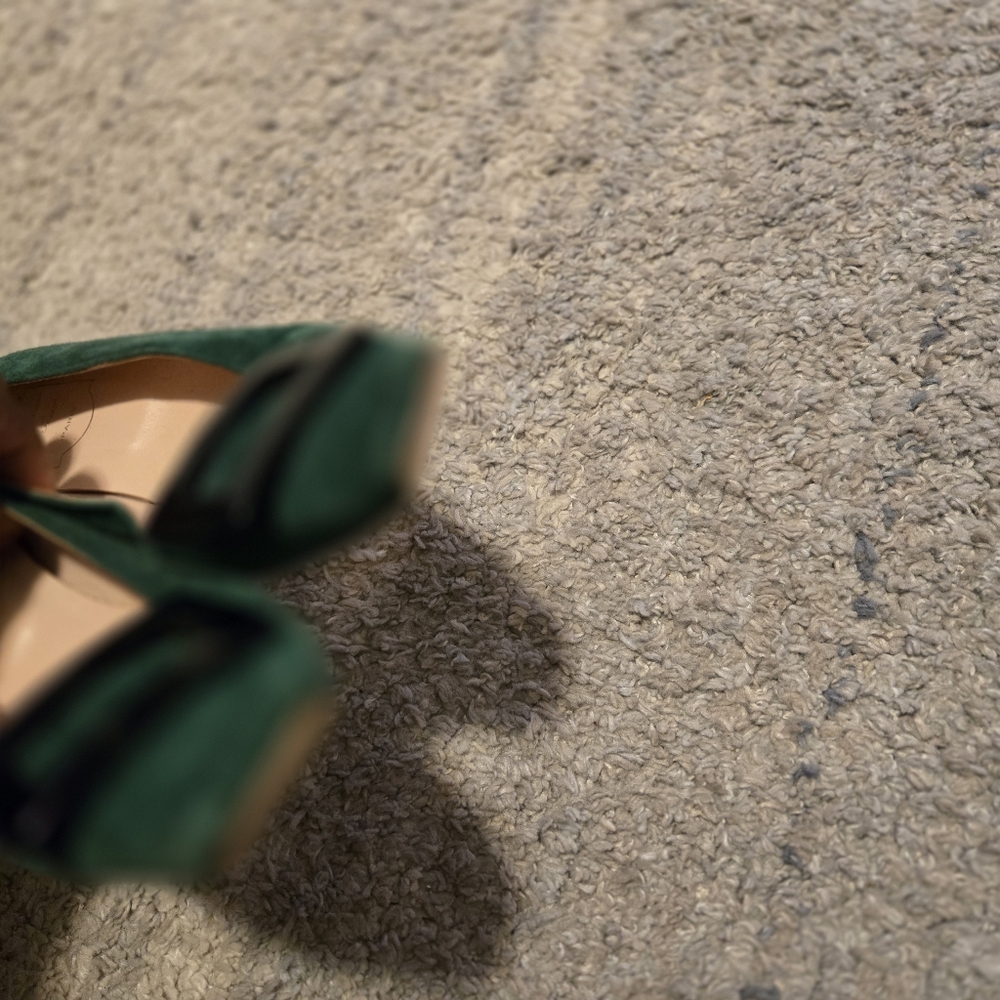 Roger Vivier Belle Vivier Suede Pumps - Emerald Green Eu 37 - Picture 11 of 11